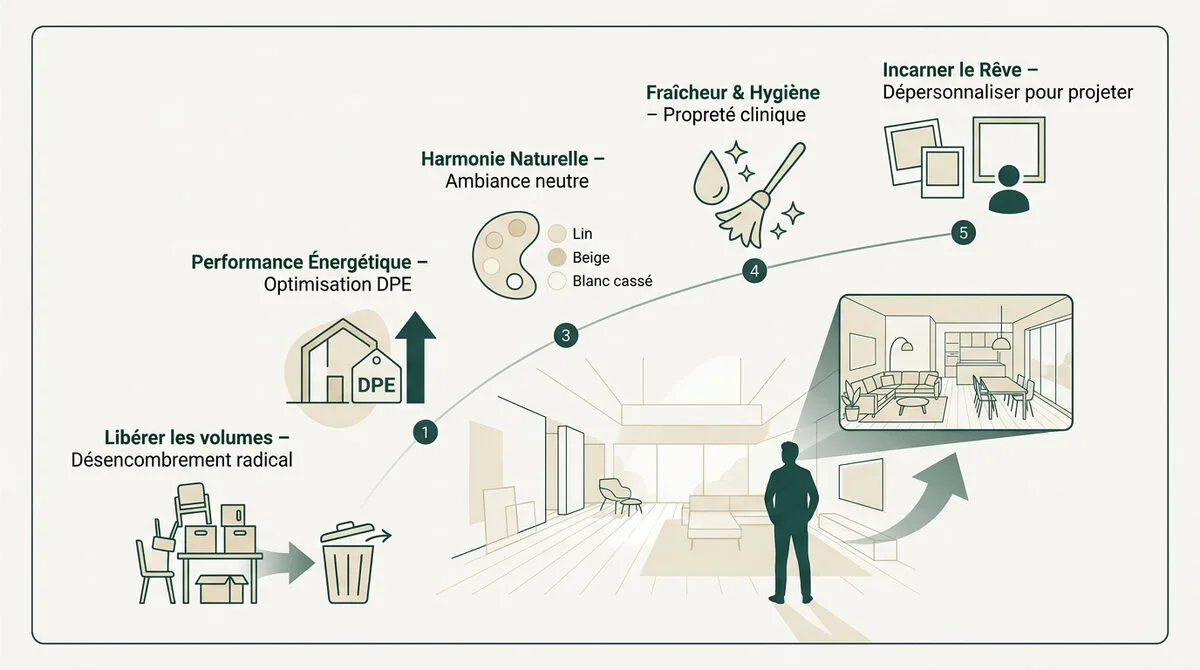 Infographie home staging vente maison