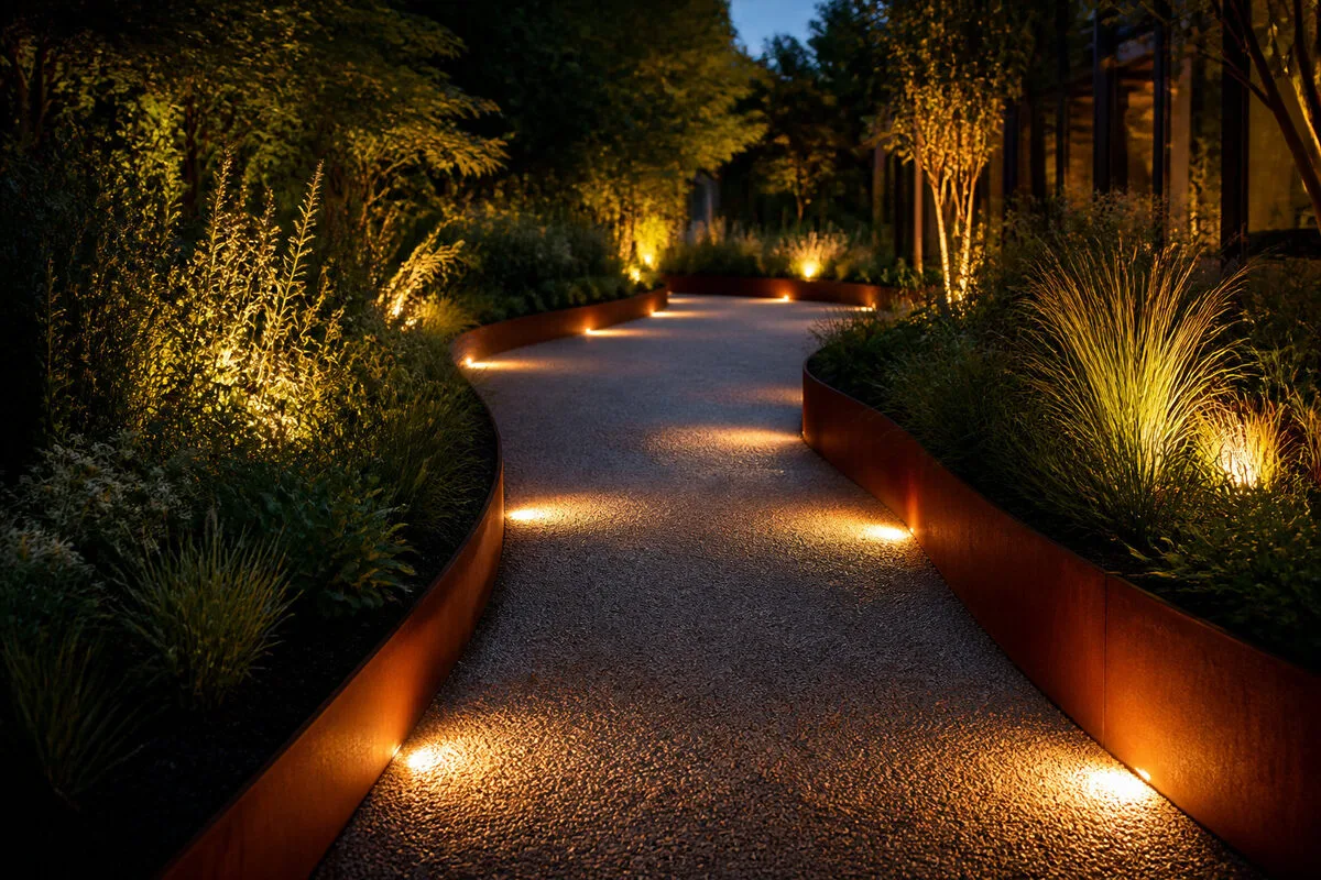 Comment sublimer votre chemin avec un éclairage et des bordures ? 💡