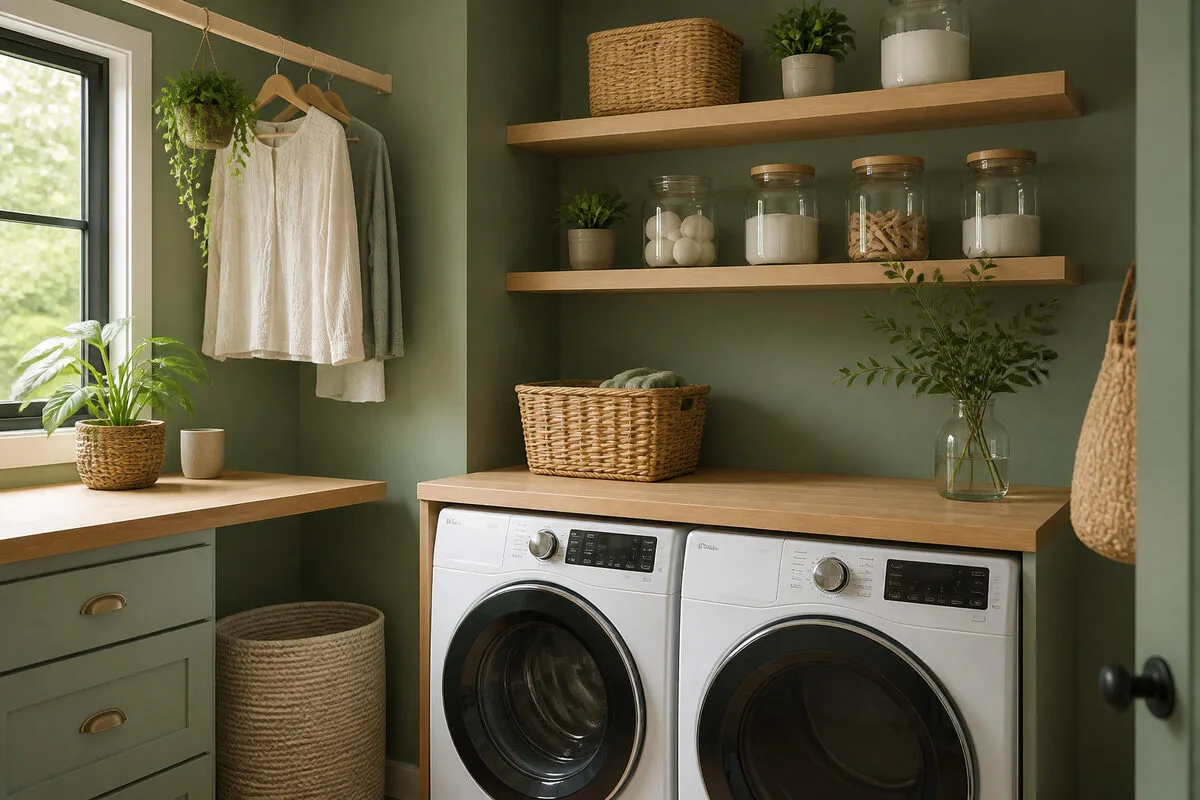 Créer une ambiance sensorielle et esthétique dans votre coin linge 🌿