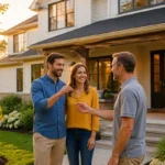 Couple recoit les cles de sa nouvelle maison